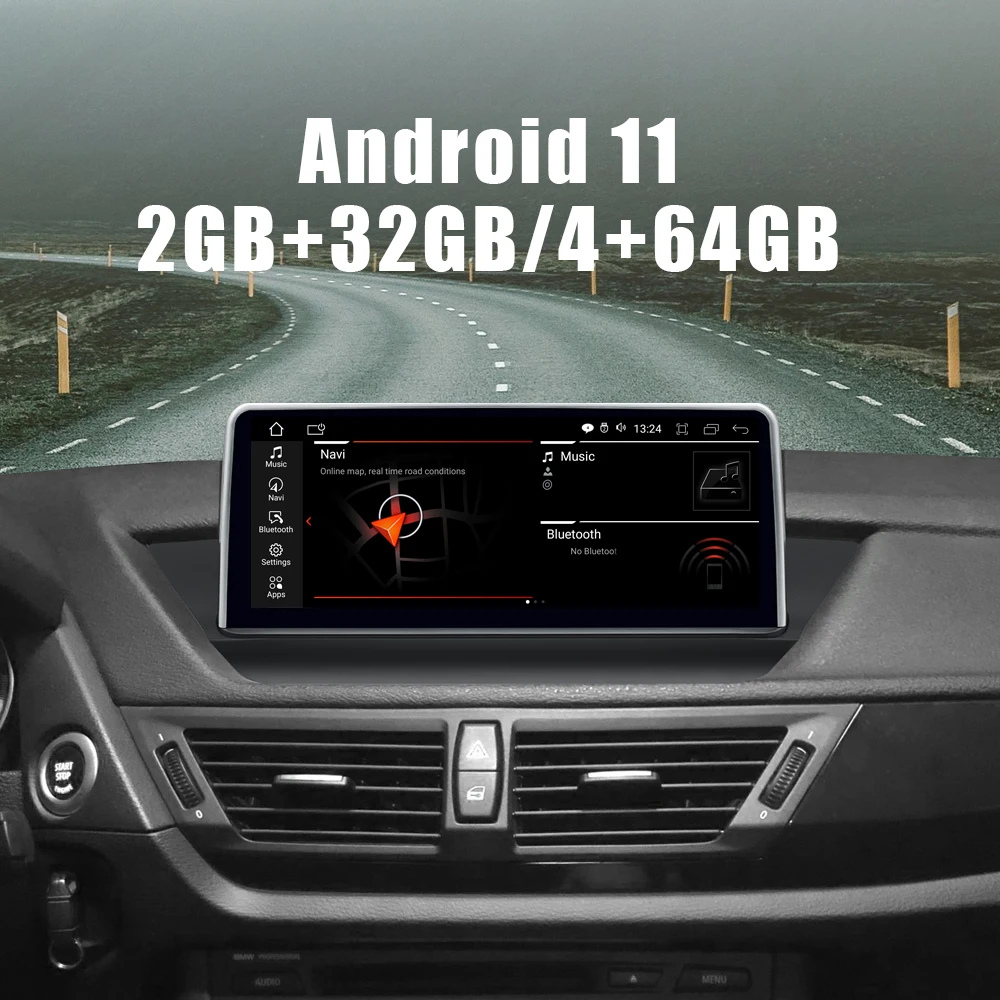 Android 11.0 IPS 10.25'' car dvd audio radio navigation gps for BMW X1 E84 2009-2015 multimedia player system Autoradio