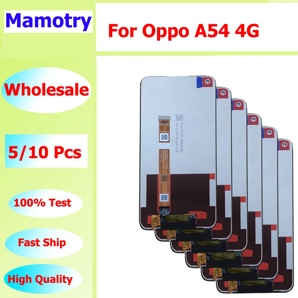 

Оптовая продажа, 5/10 шт./лот, оригинальный самосварной экран для Oppo A54 4G, сенсорный ЖК-дисплей в сборе CPH2239