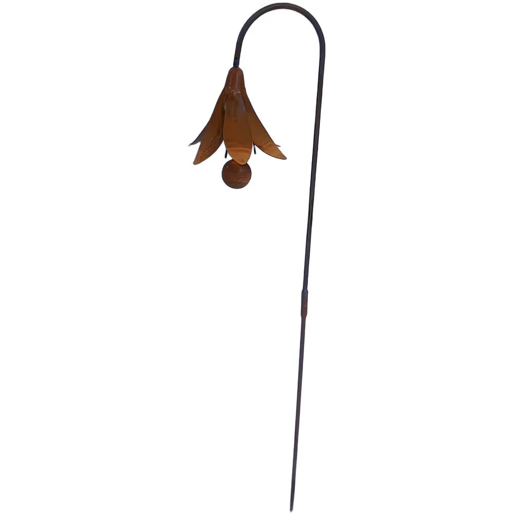 For Spring Garden Display Metal Flower Wind Chime Outdoor Metal Decor Vibrant Aesthetics Design Easy Ground Insertion