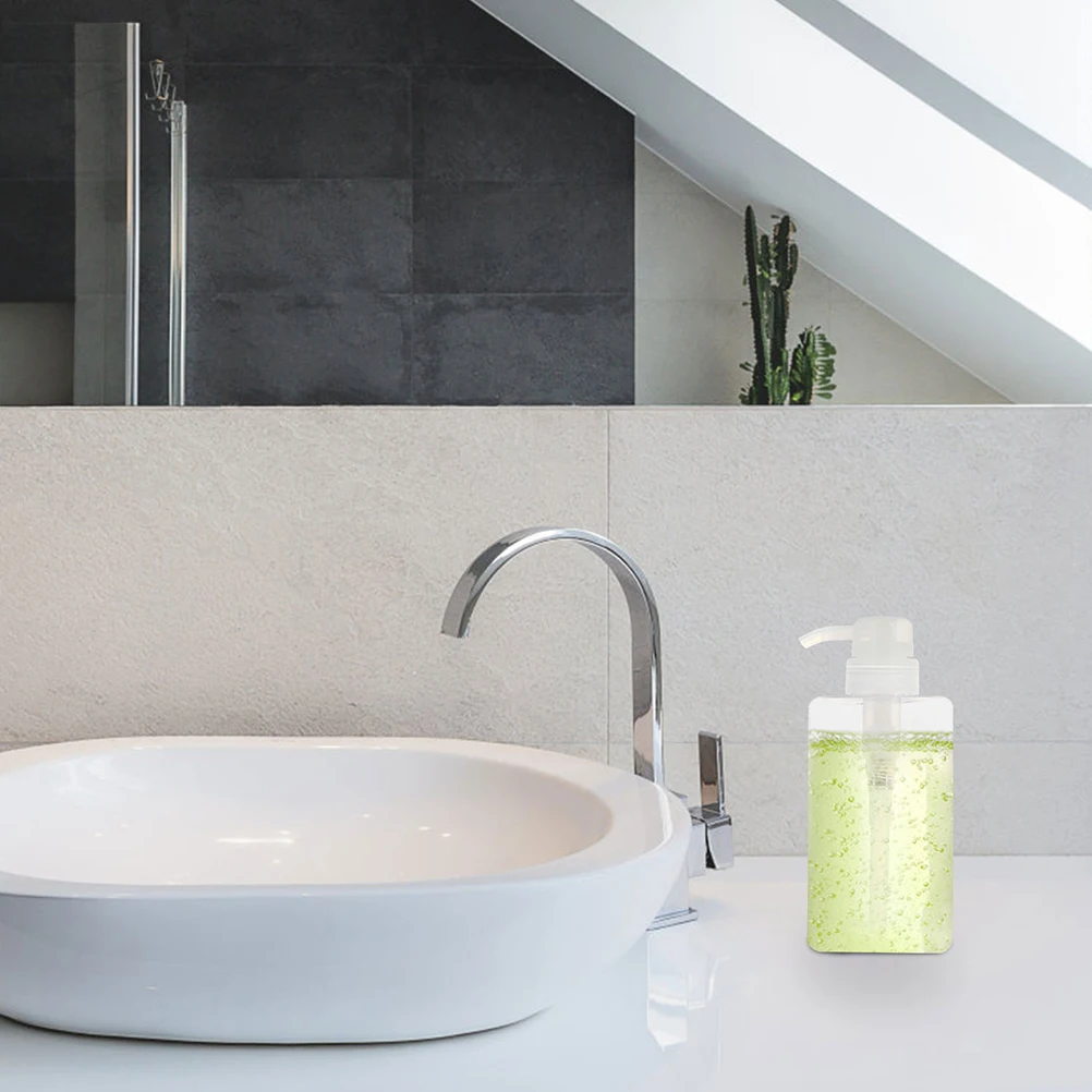 

3Pcs Refillable Lotion Bottles Set Shampoo Pump Dispenser Empty Storage Bottles for Shower Gel Conditioner Liquid Soap Travel