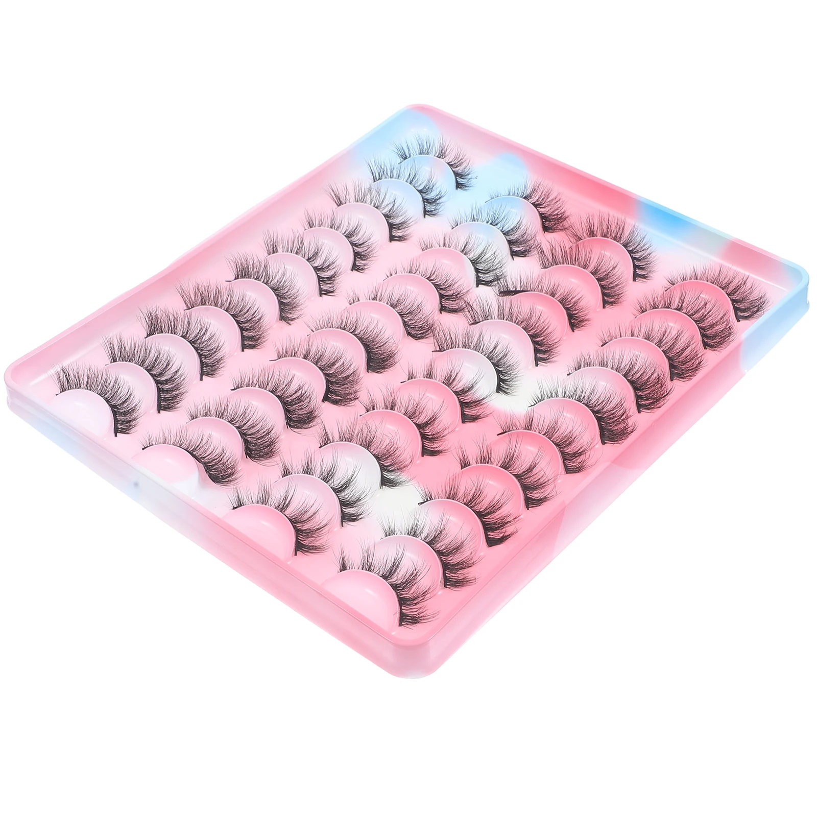 

20 Pairs Imitation Lash Eyelashes Strip Fake Full Strips Faux False Natural