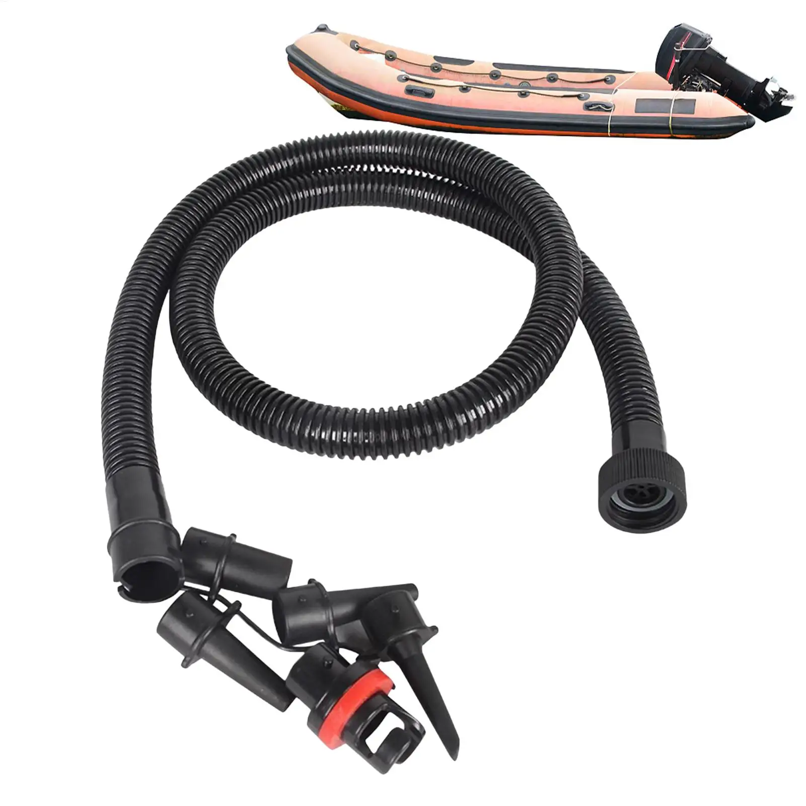 Paddle Board Pump Hose with Nozzle Threaded Attachment Kayak Paddle Board Pump Hose Set for Surfboard Pontoon Boats Kayak Tent
