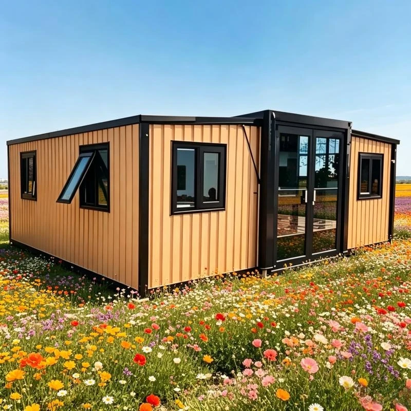 20ft/40ft Prefabricated Portable Container House Expandable Mobile Home 1/2/3 Bedroom Modular Prefabricated Expandable Home