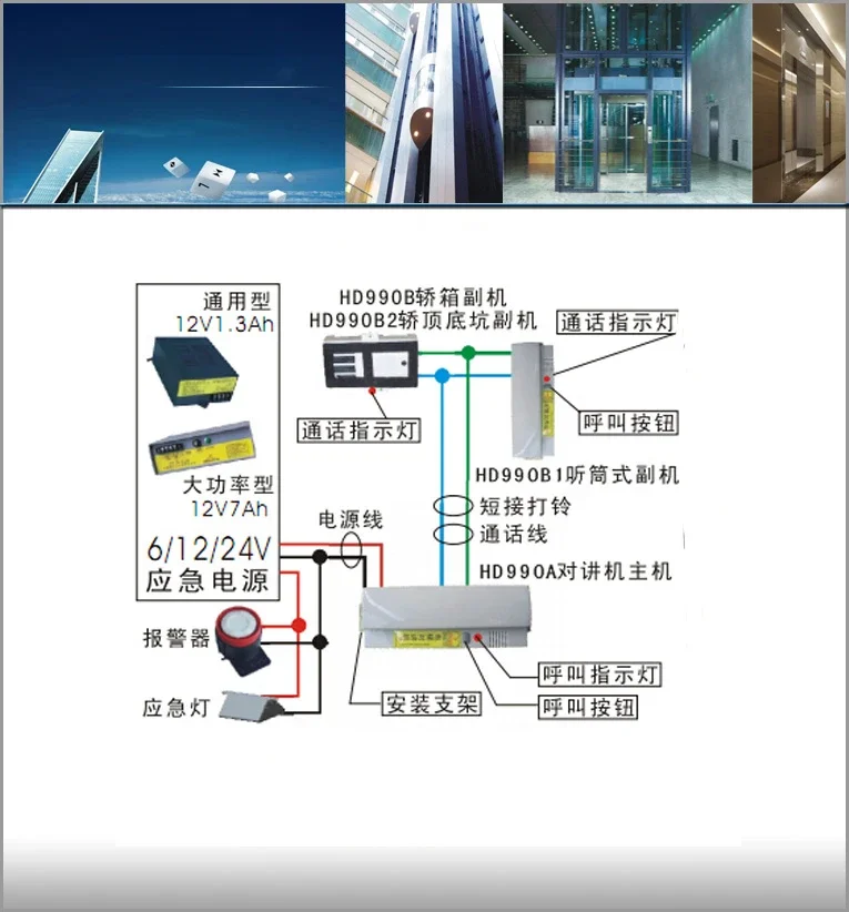 Elevator Monitoring System HD990A Elevator Intercom