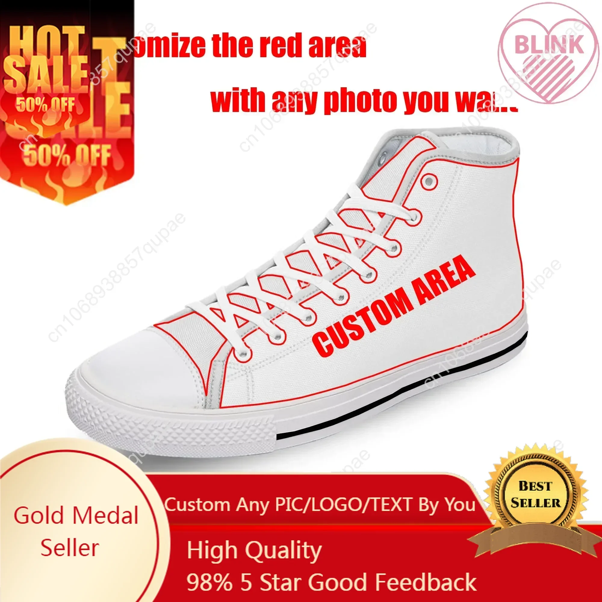 

Custom Low Top High Top Sneakers Mens Womens Teenager High Quality Canvas Sneaker 3D Print Casual Couple Shoes Personalized Shoe