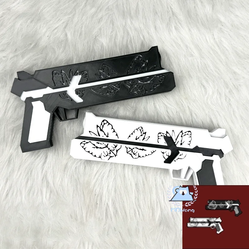 Game Library Of Ruina Cosplay Prop T-01-68 Gun Prop PVC White Black Colour Lobotomy Corporation Props For Women Men Hallowmas