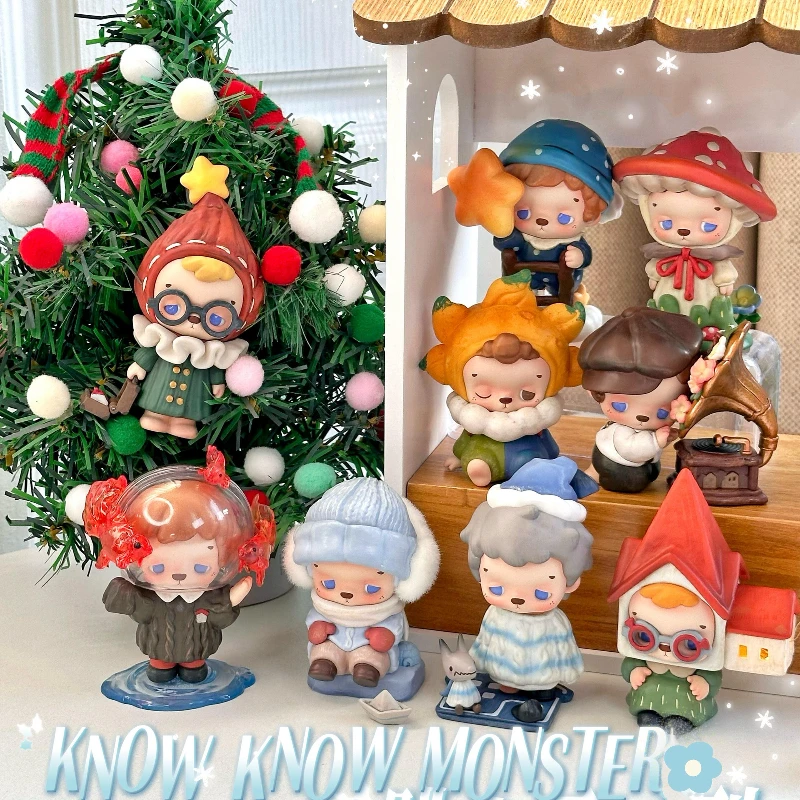 

ЗНАЯ ЗНАЯ МОНСТР Дом воспоминаний серии слепая коробка игрушки загадочная фигурка Caixas Supresas Kawaii украшение для рабочего стола подарки на день рождения