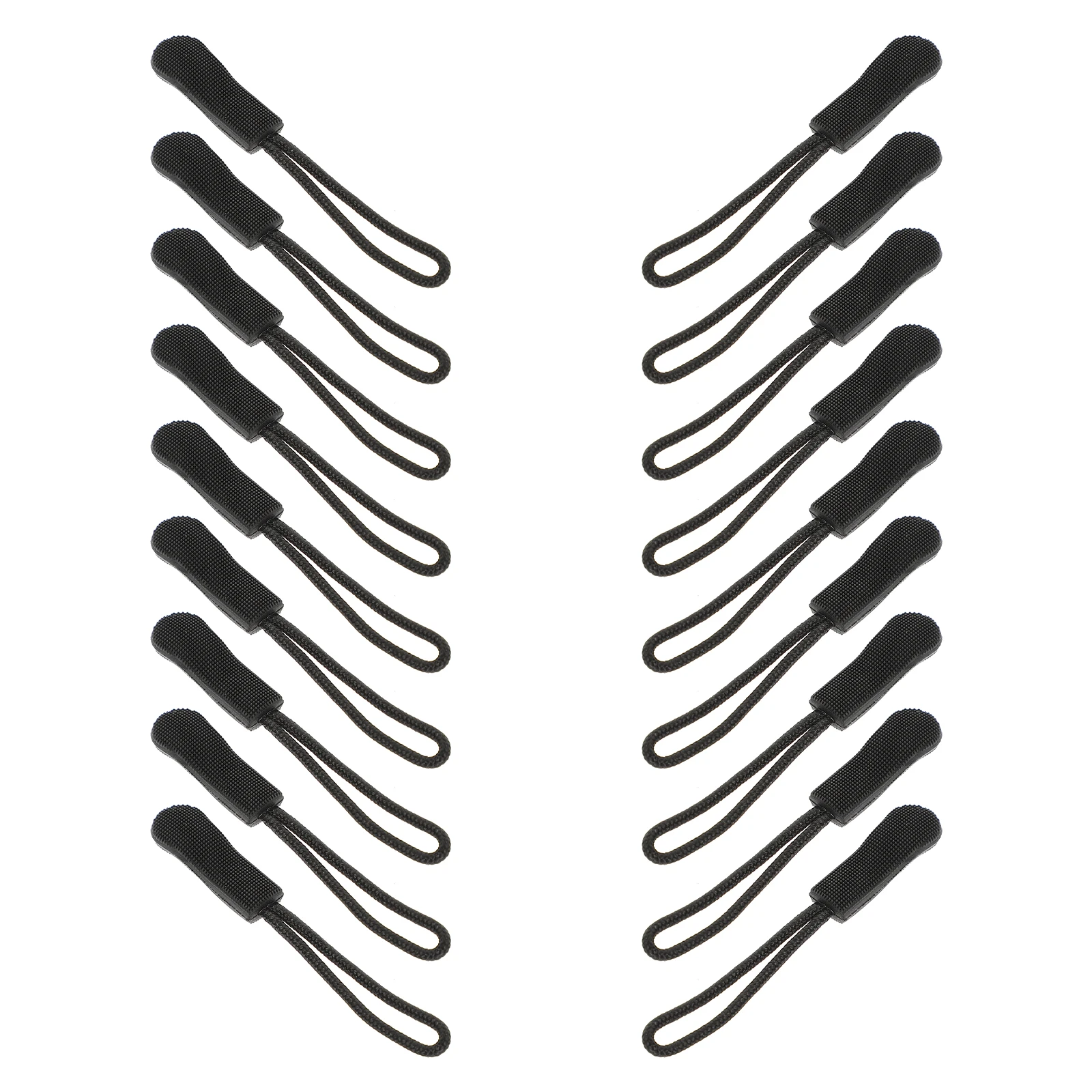 

50pcs Tpu Zipper Pulls Replacement Drawstring Backpack Suitcase Gym Bag Cord Ends Durable Practical Sturdy Zipper Pull DIY
