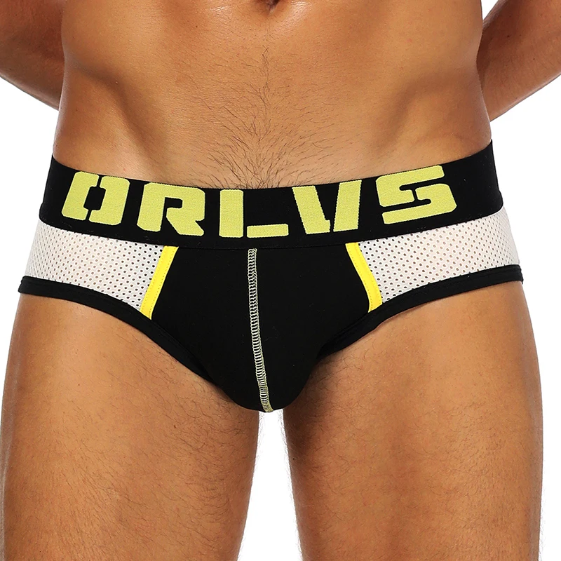 ORLVS Briefs Soft But Not Tight Underwear Wide Crotch Breathable Nylon On The Back Not Easy To Roll The Edge Suit Sport Shorts