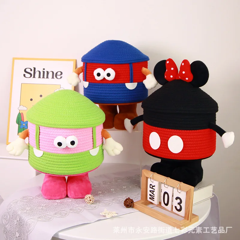 

Корзина для хранения с героями мультфильмов «Божшие ноги Я», «Маленький монстр», «Разное сортировка закусок», домашняя бархатная корзина для сортировки допамина, ягненка