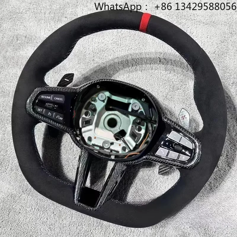 Leather M Sport Steering Wheel for BMW 5 Series G20 G30 G38 G82 X3 X4 X5 X6 X7 G02 G05 G06 G07 G11 F10 F30