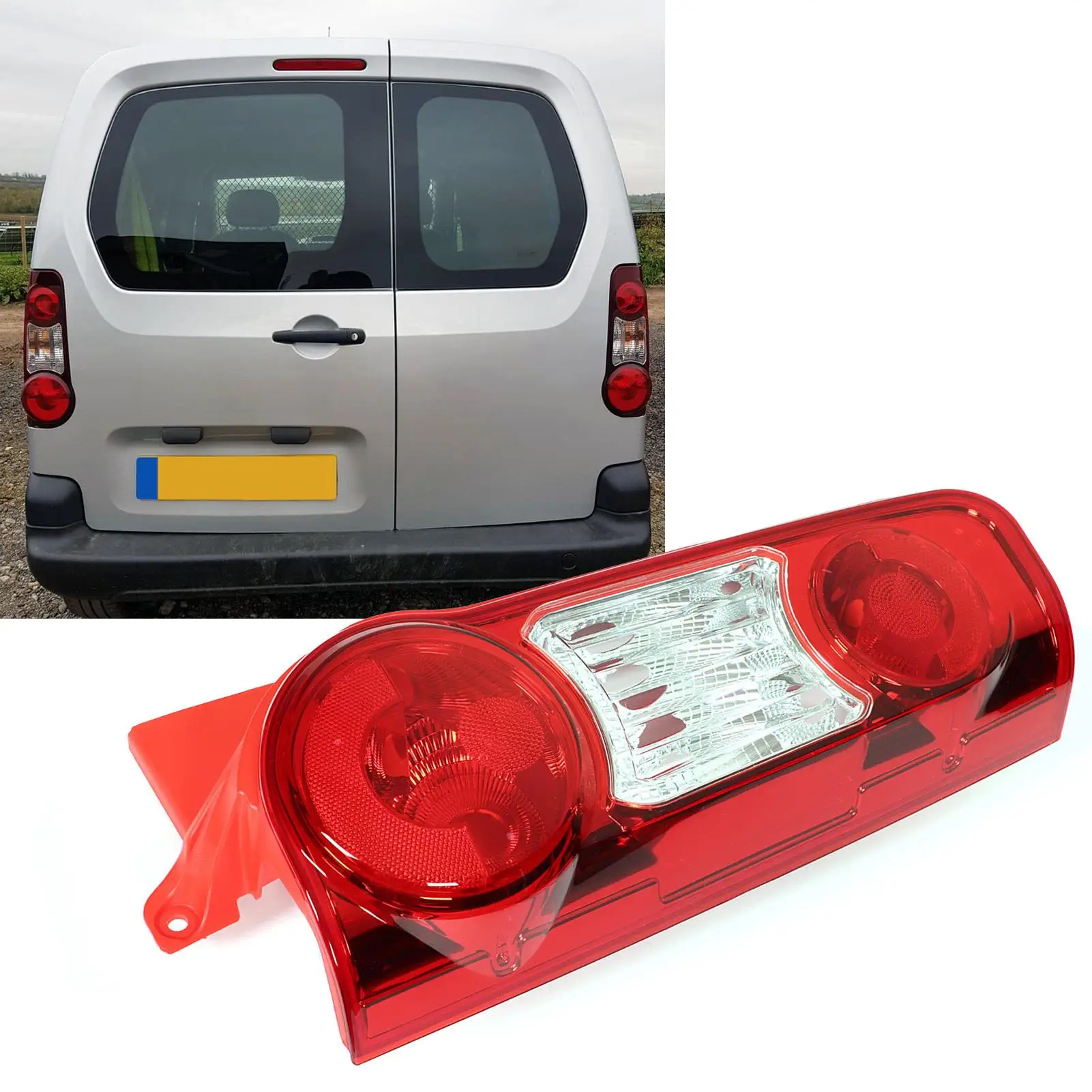 Tail Light Bad Weather Resistance Convenient Installation Cool Style Rear Brake Light for berlingo Mk2 Van 2012 To 2019