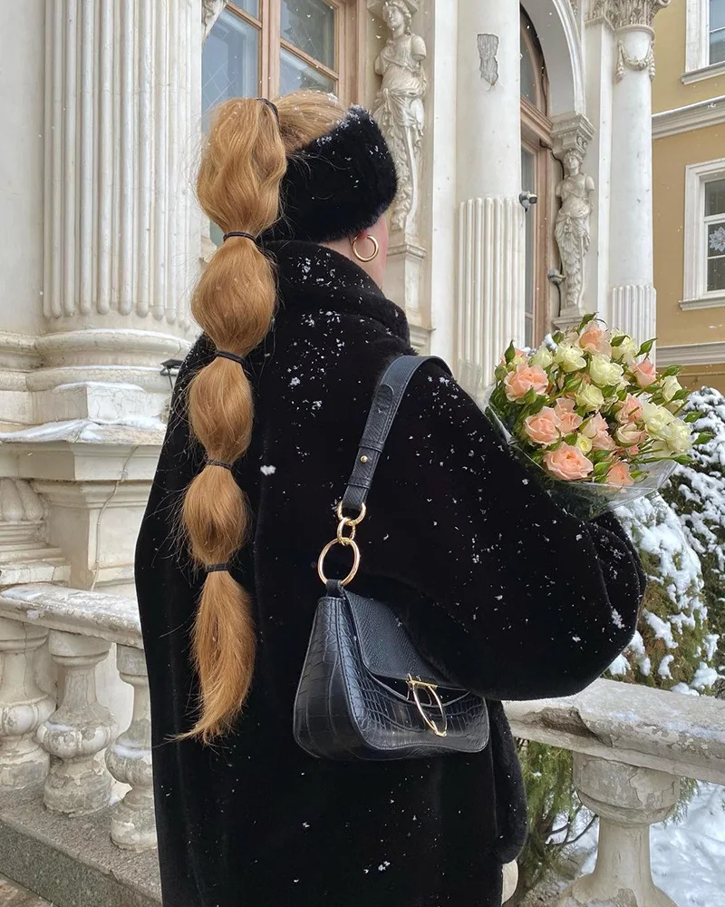 Chaqueta corta negra de piel sintética a la moda para mujer, abrigo de manga larga con botón frontal a presión, prendas de vestir exteriores para mujer, abrigo grueso con cuello de solapa elegante
