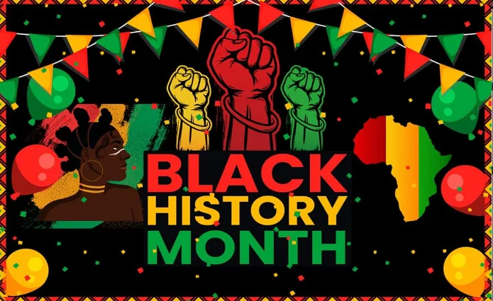 خلفيات زينة شهر التاريخ الأسود لافتات نسائية لخلفية التصوير الفوتوغرافي لمهرجان أفريقي أمريكي أفريقي