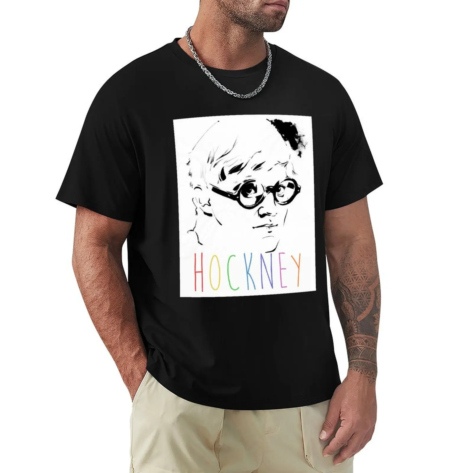 

David Hockney T-Shirt plus size clothes graphic shirts anime oversized t shirt men