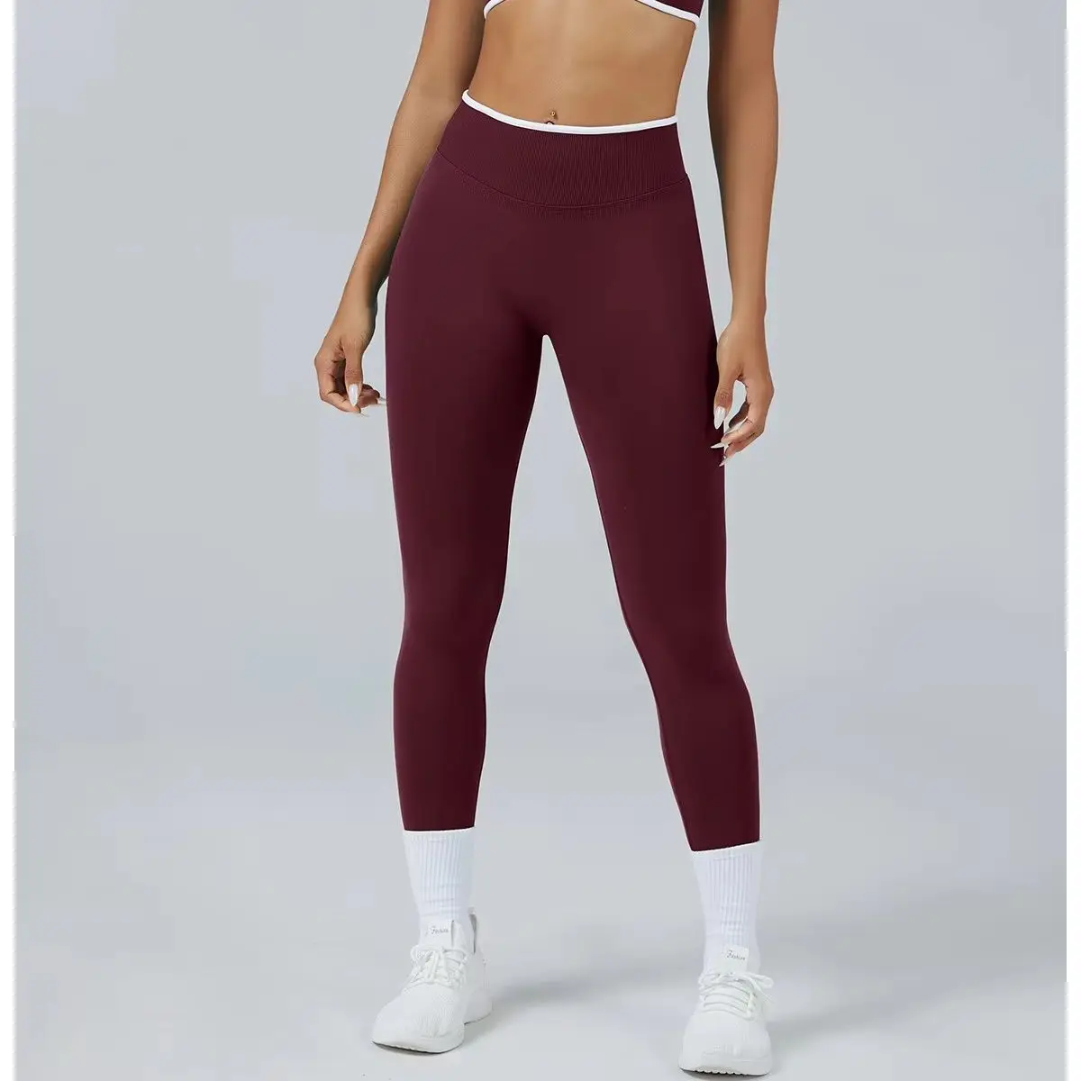 Women's Middle Waist Seamless Yoga Leggings Push-Up Sport Fitness Running Pants Hip Lift High Elastic Gym Leggings Sport Legging