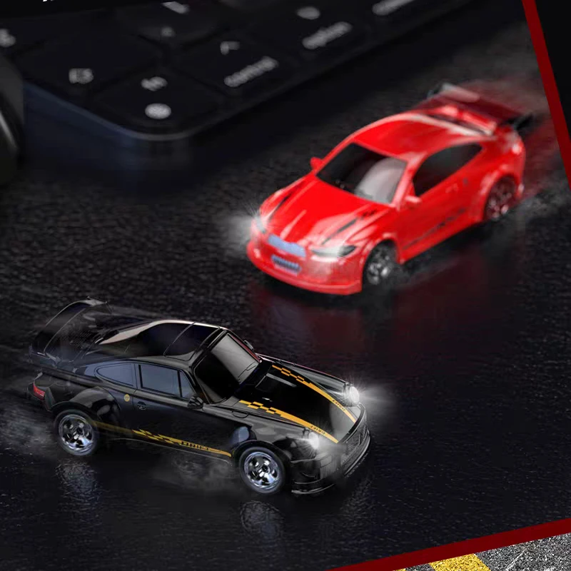 1/64 KF20 4WD RC Drift Racer 2.4G Mini Desktop GTR Model Simulation Toy Car Collector's RC Enthusiast Ornament view 5