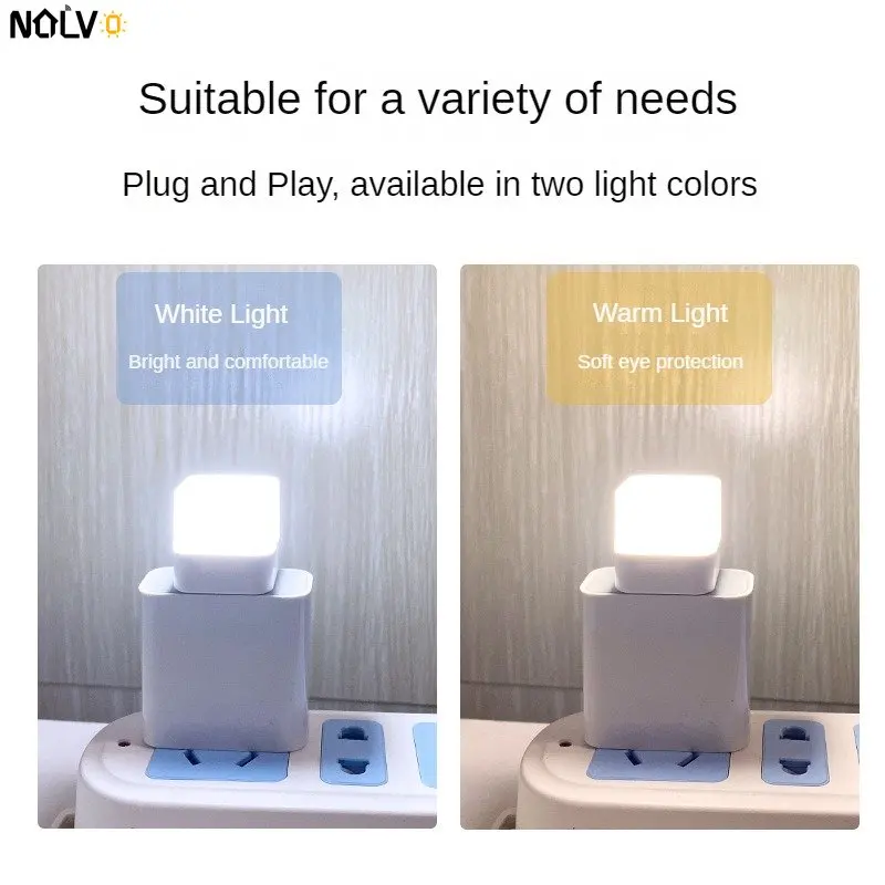 Wireless Mini Led Night Light Eye Protection Book Reading Bedroom Light USB Plug Wall Atmosphere Lighting For Hallway Corridor