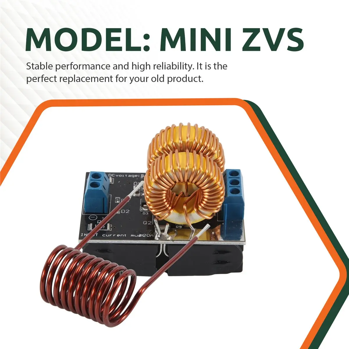 *A* Mini ZVS Heating Machine 120W High Frequency Induction Heating Board Module Driver Heater