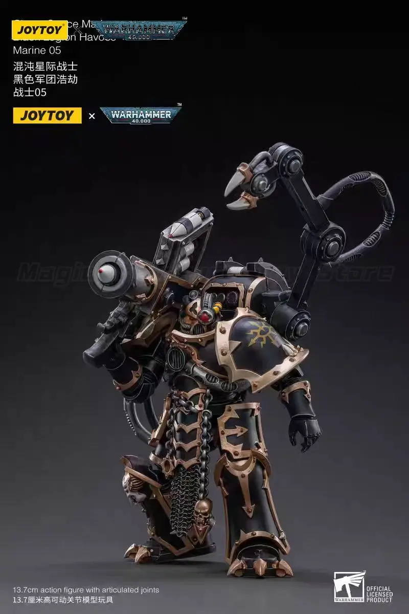 

【В наличии】JOYTOY Warhammer 40K Chaos Space Marines Black Legion Havocs Marine 05 1/18 Фигурка Подарки