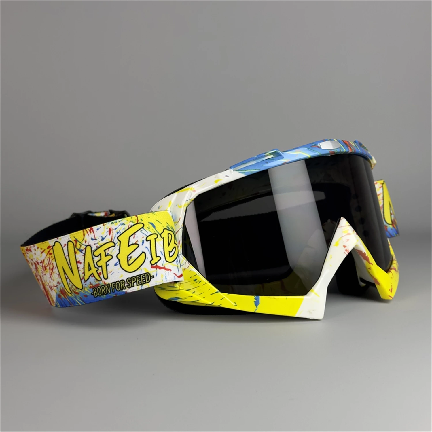 NONE N634 ATV-Brille Dirt Bike Motorrad Motocross MX Reitbrille UV400 Staubdicht Racing Skibrille für Männer Frauen Jugend Kinder 7