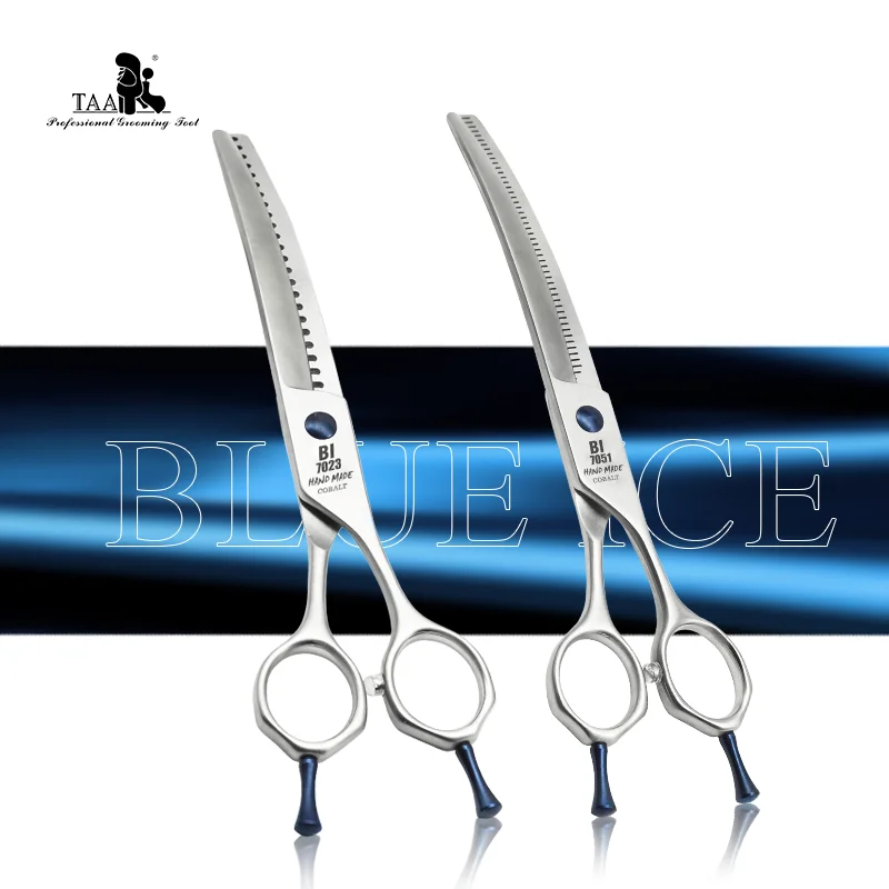 Imagem -04 - Taa Tesoura Profissional para Animais de Estimação Tesoura para Cães Tesoura Curva Chunker Tesoura para Cães e Tesoura Serrilhada Bi7023bi-7051scissors Bi-7023bi-7051