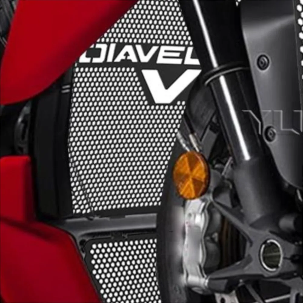 

Radiator Oil Cooler Guard Set New For Ducati Diavel V4 2023 2024 Motorcycle Accessories Diavel V4 Grille Protective Cover