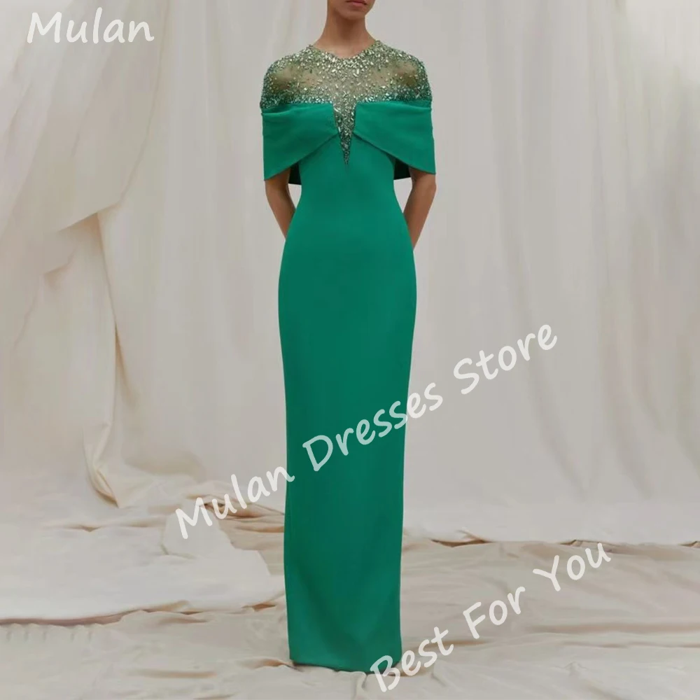 Elegant Beads Long Evening Dresses for Women Luxury Floor-Length Mermaid Special Events Prom Party Dress Wedding Gala Maxi 2024