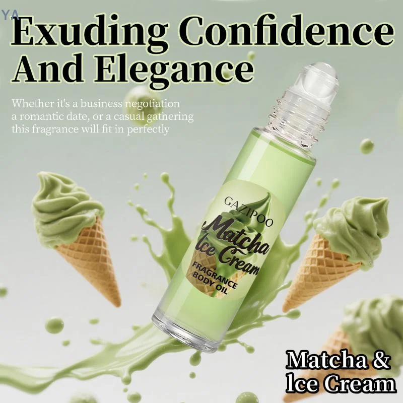 [Y]Matcha Ice Cream Roll-On Fragrance Oil Long Lasting Women'S Fragrance Body Oil Portable Mini Fragrance For Daily Use - view 5