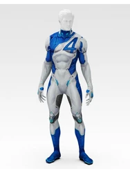 Halloween Mr Fantastic Cosplay Costume Zentai Spandex Bodysuit Jumpsuit Suit Superhero Costume