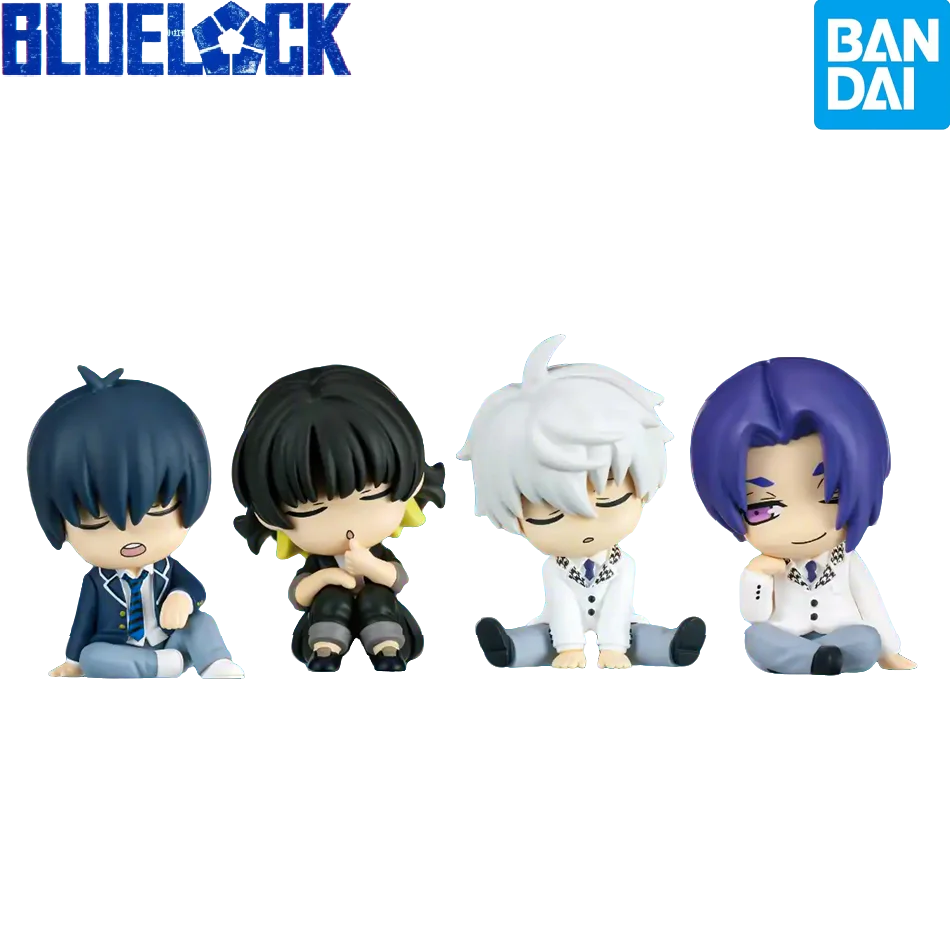 BLUE LOCK Action Figure Sleep Gacha Cute Cartoon Ornament Isagi Yoichi Chigiri Hyoma Nagi Seishiro Rin Itoshi Model Toy