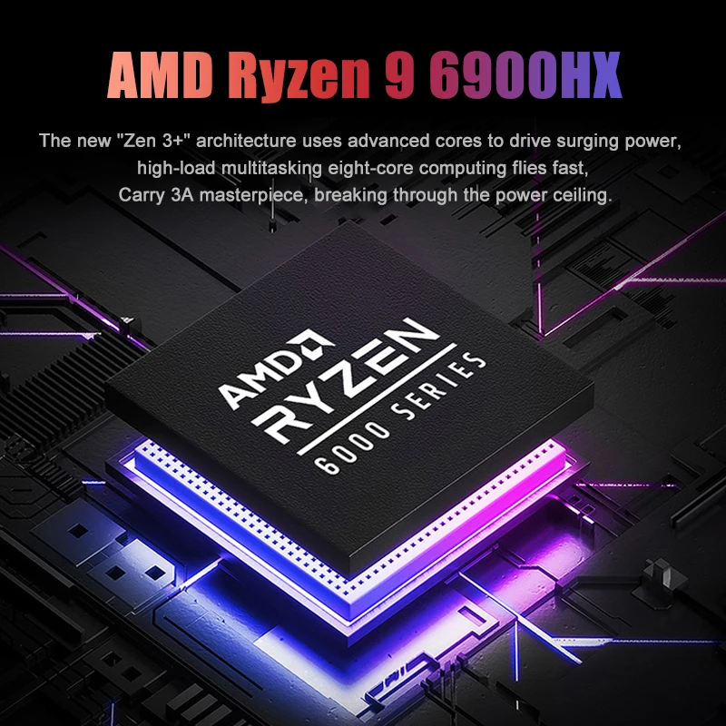 AMD Mini PC Ryzen 9 5900HX R7 7730U R5 7530U 2*DDR4 NVMe 2xLAN Windows 11 Nuc Desktop ITX Computer WiFi6E Bluetooth5.2 TV BOX