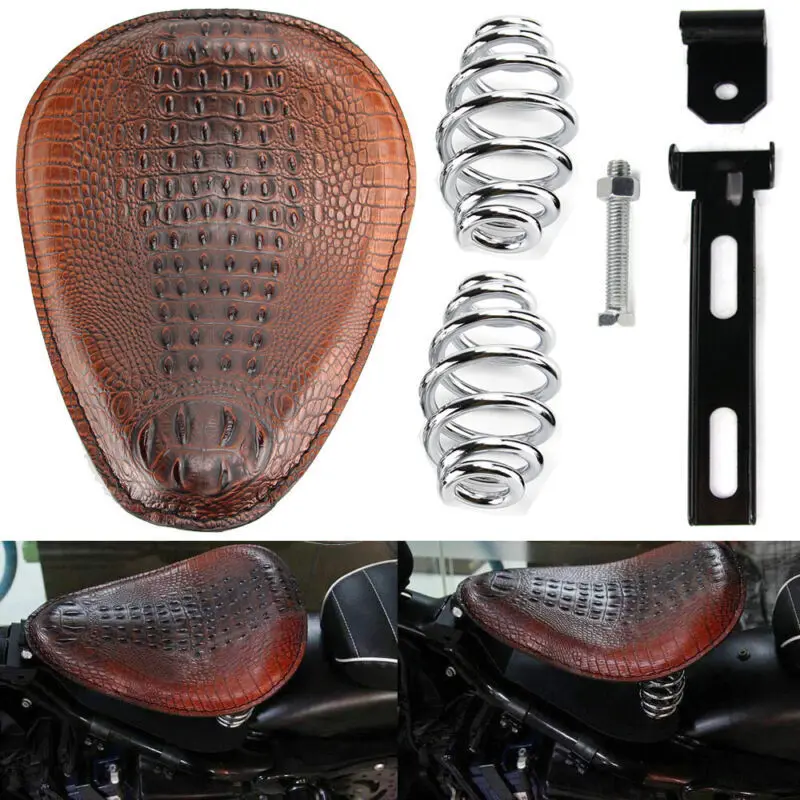 1set Motorrad Fahrer Alligator Frühling Halterung Solo Sitz Für Harley Chopper Bobber