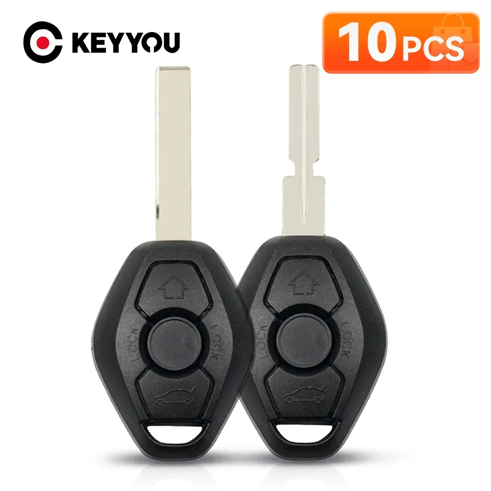 

KEYYOU 10 шт. оригинальный чехол для дистанционного ключа, сменный чехол для автомобильного ключа, брелок без ключа для BMW 1 3 5 6 7 серии X3 X5 Z3 Z4