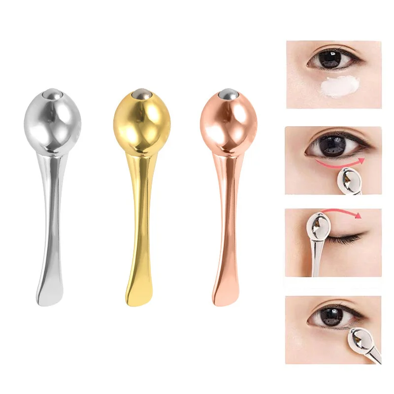 Metal Face Massage Stick Anti Wrinkle Eye Cream Applicator Mask Mixing Spatulas Scoop Eyes Massage Beauty Bar Facial Care Tool