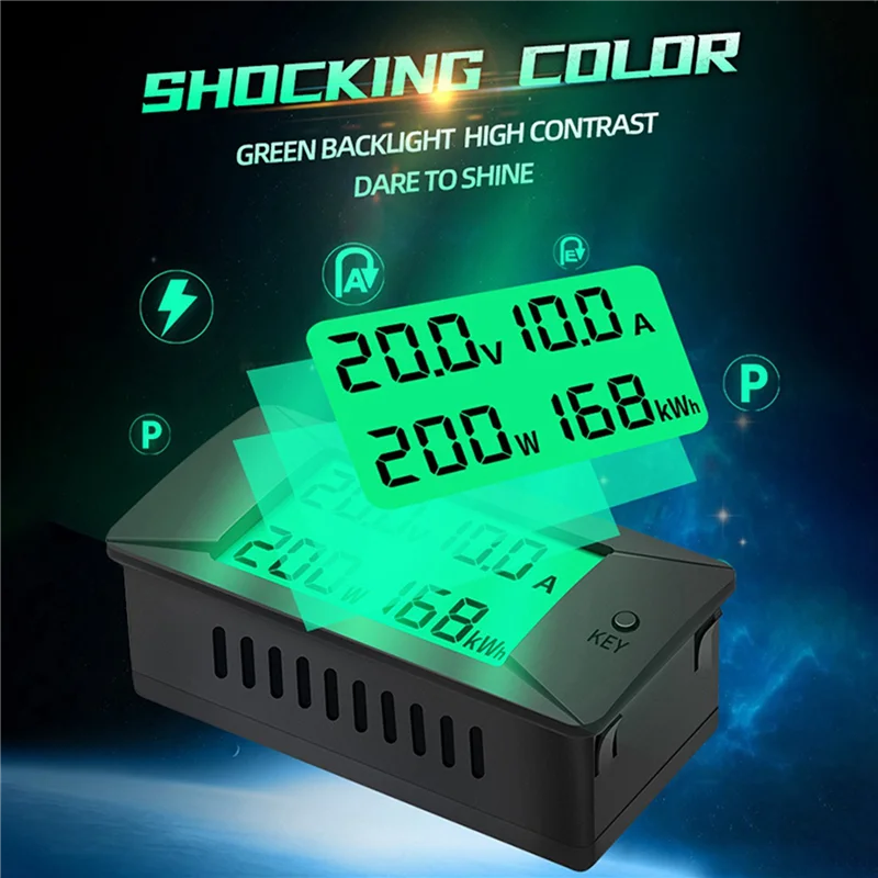 

AF89-4X PEACEFAIR PZEM-025 DC Digital Battery Tester Bidirectional Ammeter Voltmeter Power Energy Watt Meter 300V 50A