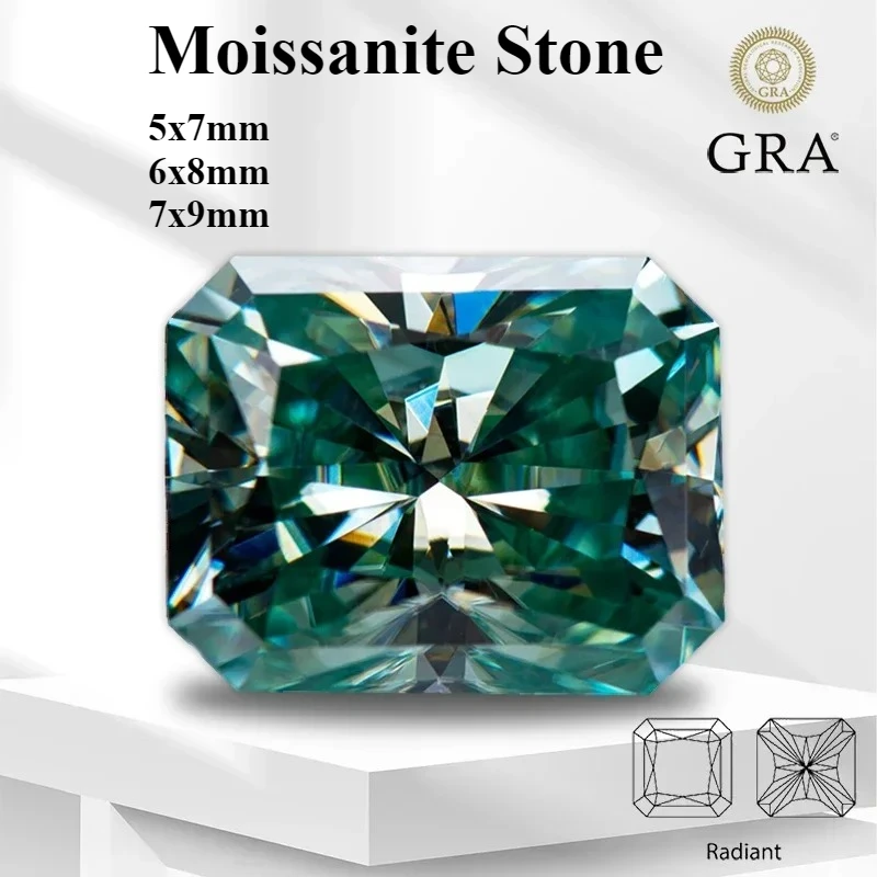 

Оптовая продажа, муассанит, драгоценный камень сияющей огранки, основной цвет, желтый, зеленый, выращенный в лаборатории бриллиант для самостоятельного изготовления женских ювелирных изделий с кефтом