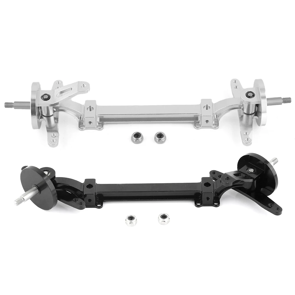 1 PCS DIY Modified Parts Metal Non-power Steering Front Axle for 1/14 Tamiya RC Truck Trailer Scania 770S R620 Actros Volvo MAN