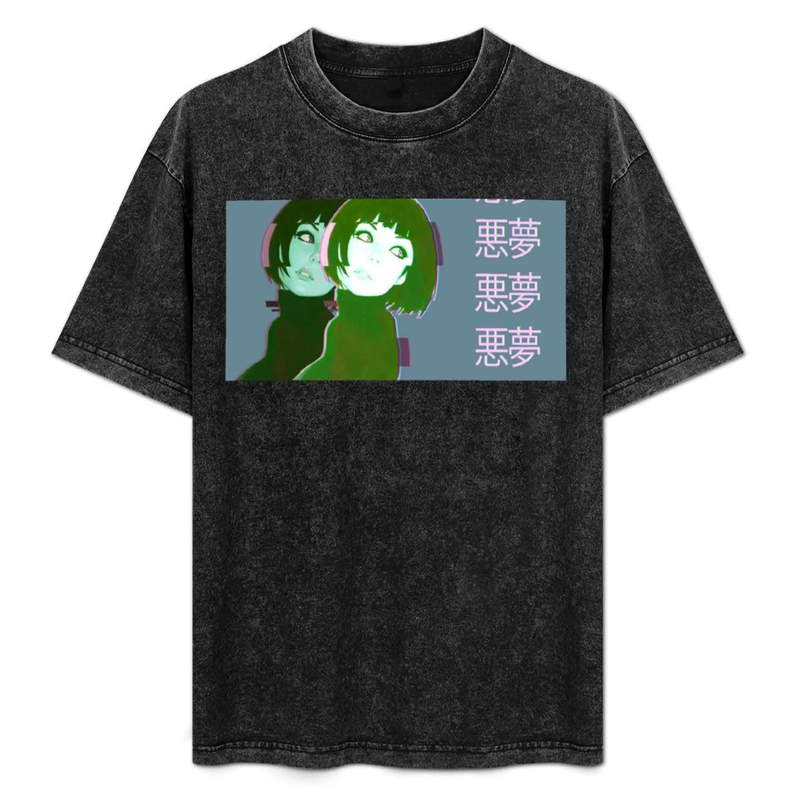

Vaporwave - Anime Girl 6 T-Shirt Standard Fit Solid Tee Shirt