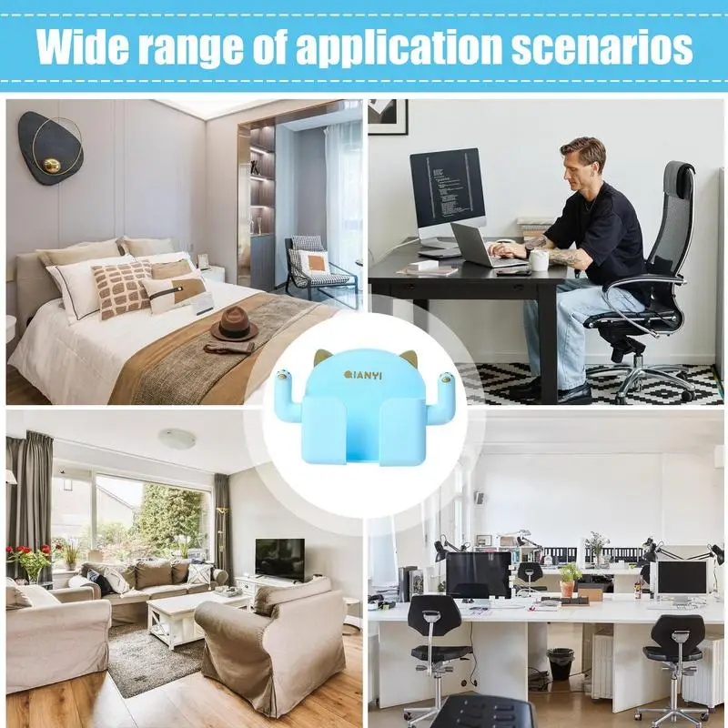 접착제 벽 마운트 전화 홀더 게으른 휴대 전화 펀치없는 벽 마운트 스탠드 화장실 욕실에 대한 안정적인 전화 지주 도구