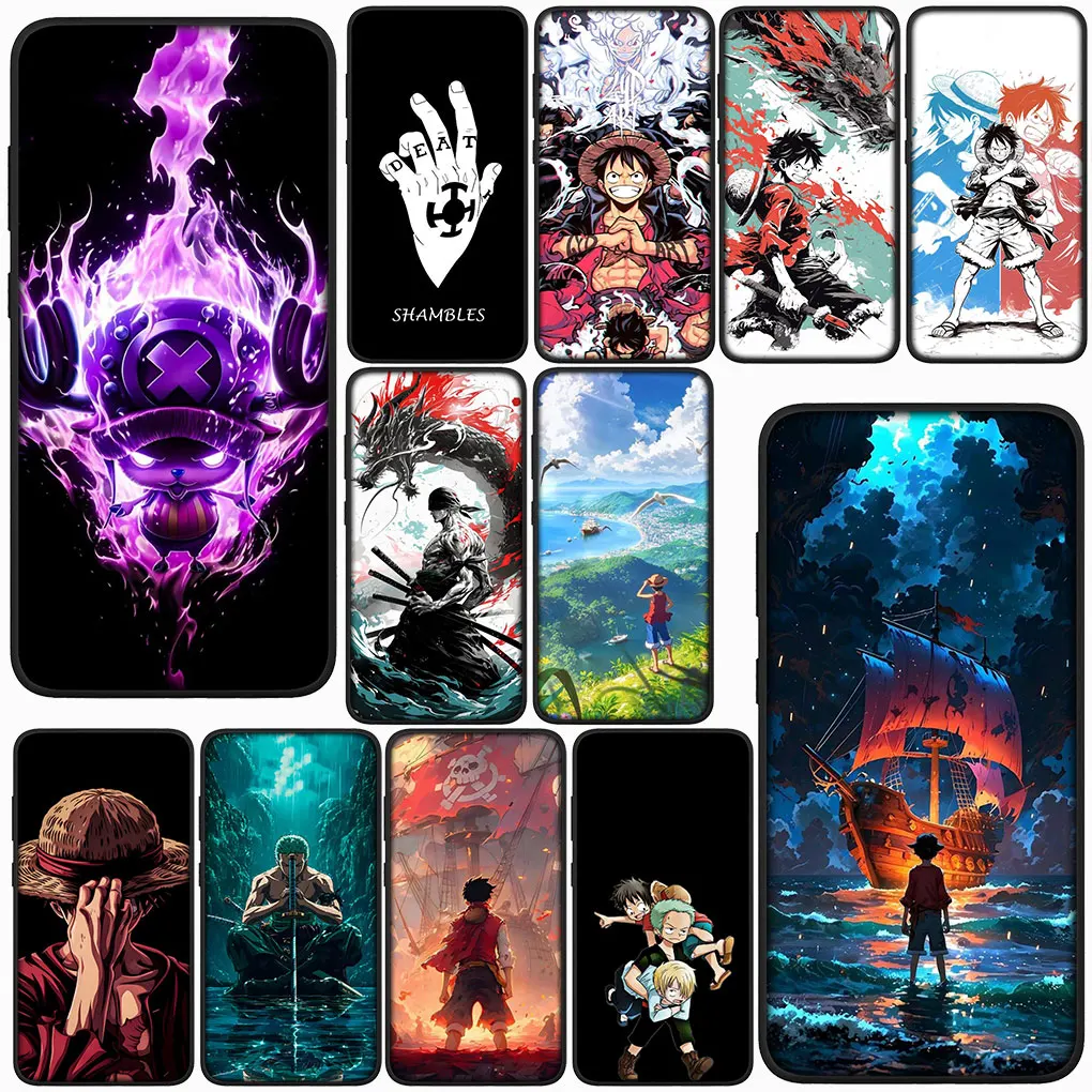 Чехол для телефона OPPO A80 A40 A60 A38 A79 A15 A16 A17 A58 A78 A94 A95 A57 A96 A74 A53 Hot Case One Zoro Poster P-Pieces Luffy