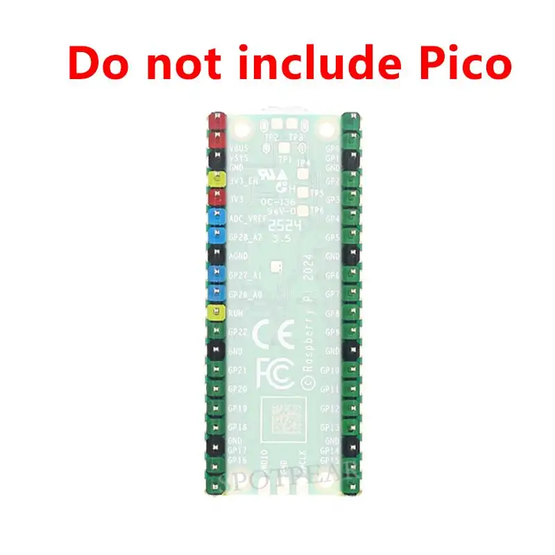 Raspberry Pi Pico Colorful GPIO Pins Header Also For Pico2/Pico2W RP2350 Development Board
