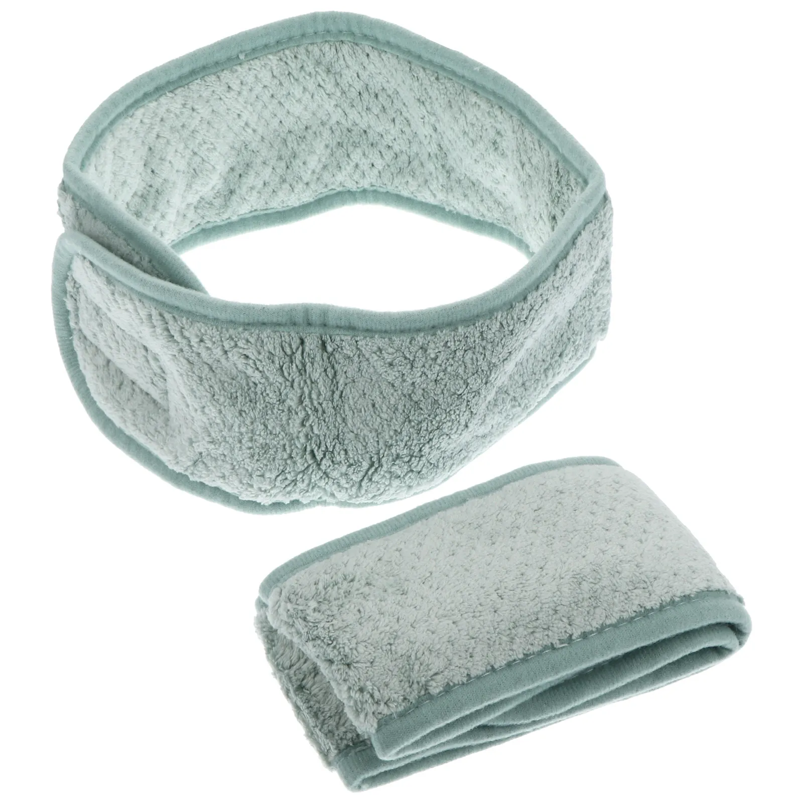 2Pcs Makeup Hairband Stretchable Wrap Absorbs Water Keeps Hair Dry for Face Washing Bath Makeup Headband