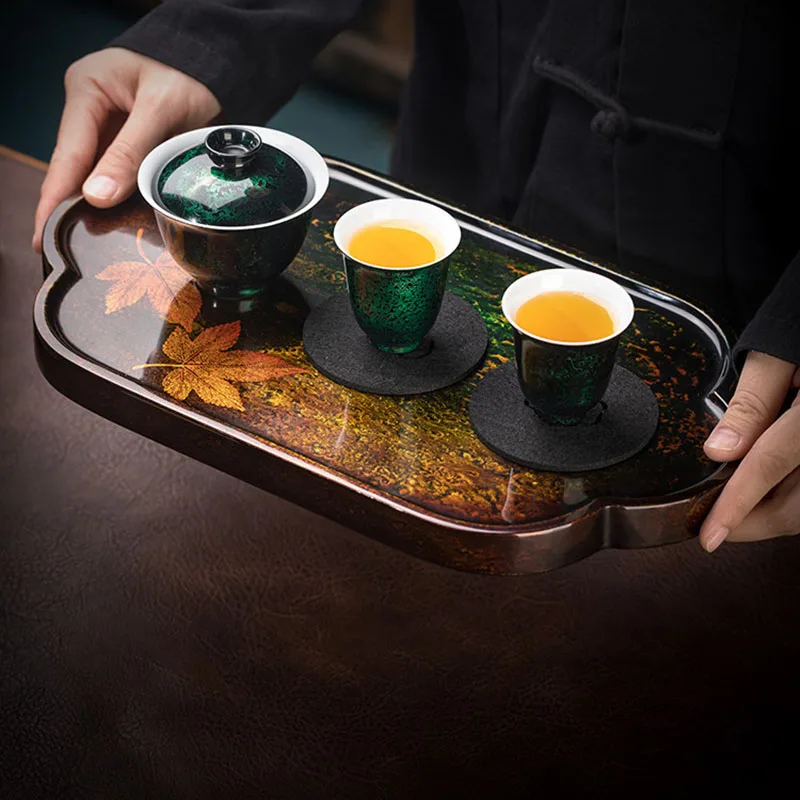 Serving Chinese Tea Tray Decorative Luxury Accessories Table Ceremony Tea Tray Living Room Hospitality Bandejas Home Products