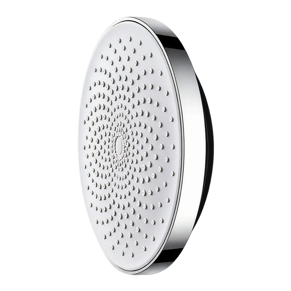 Tool Free Install Overhead Shower Rain Head for Bathroom with Adjustable Brass Joint and Enhanced Water Pressure ABS 22.5cm