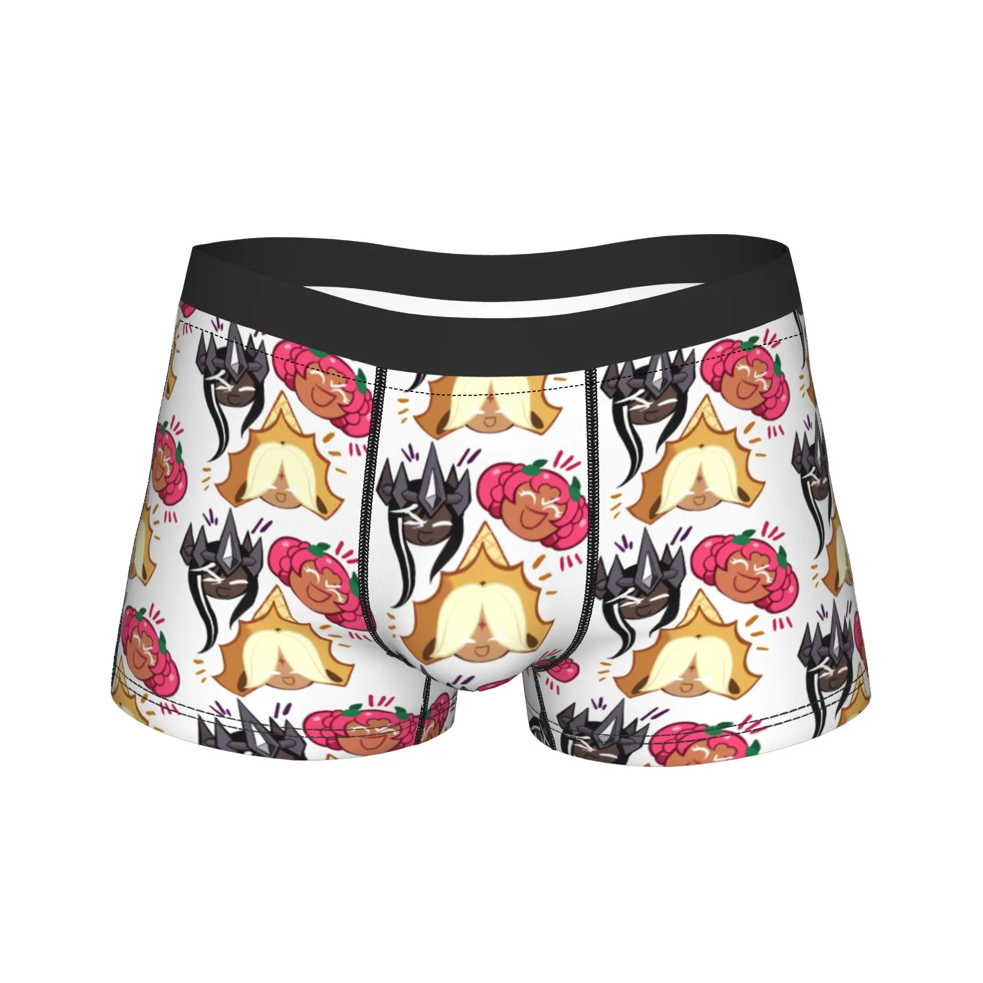 Cookie Run KingdomAncient Three Laughing  Man Underwear  Boxer Briefs Shorts Panties Sexy Breathable Underpants for Male S-XXL