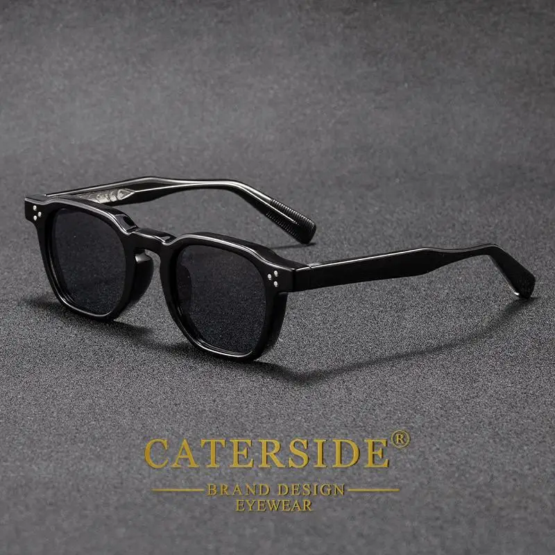 CATERSIDE Modische verschreibungspflichtige Herren-Sonnenbrille, quadratisches Design, individuelle Sonnenbrille, Damen-Reise-Party, optische Brillen – Detail 11