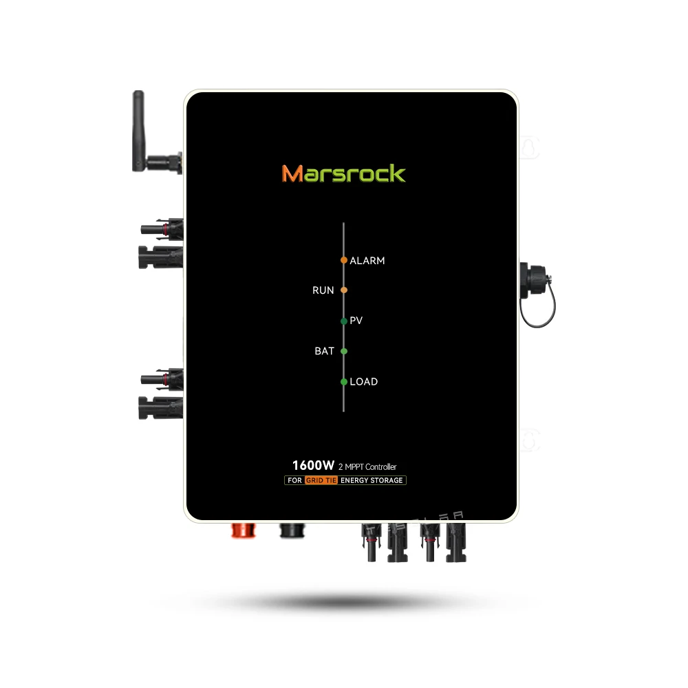 1600W 2 MPPT AC Intelligent EMS Solar Controller Grid Tie Micro Inverter Energy Storage System Internally Glued Controller