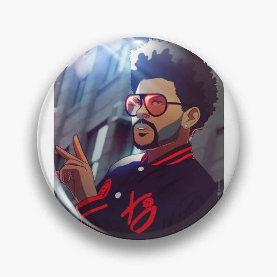 the Weeknd pins broche pin anime customized Clothes  Lapel cute Badge  cute Metal  Clothes