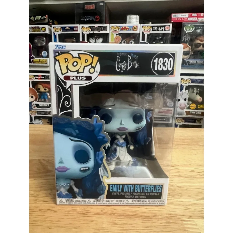 Muñeca Oficial Original de la Novia Cadáver Emily con Mariposas # Figura de Acción Funko Pop 1830, Muñeco Coleccionable de Edición Limitada, Juguetes de Regalo